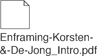 Intro Enframing Korsten&DeJong